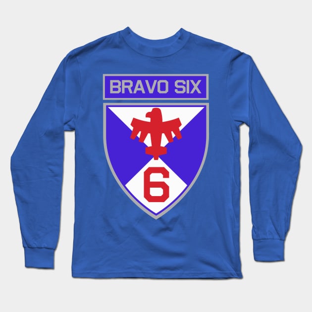 Starship Troopers Bravo Six Patch Long Sleeve T-Shirt by PopCultureShirts